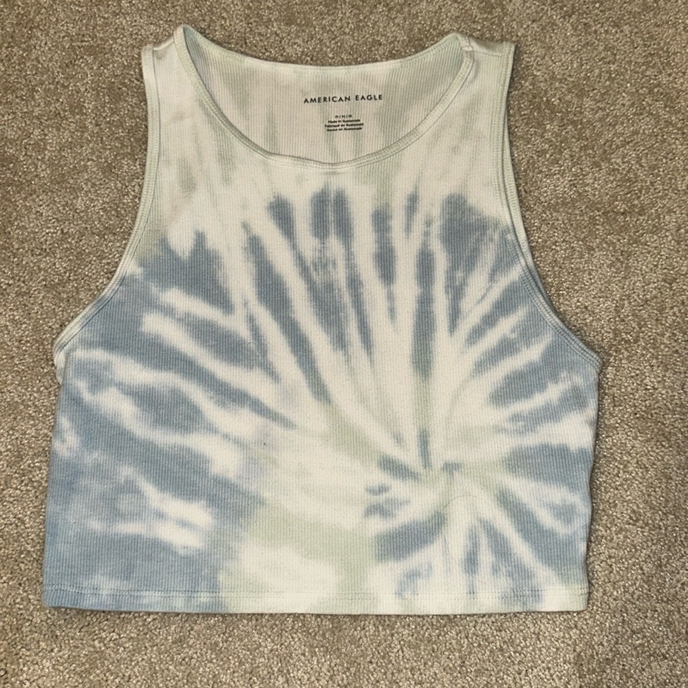 Cropped tank tie dye top from American Eagle. Size M.
